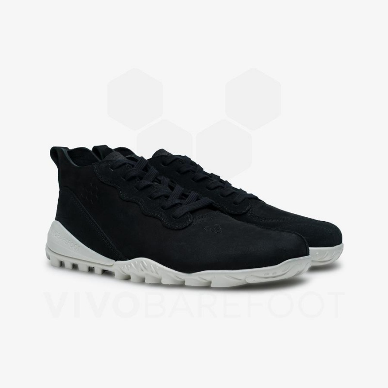 Chaussure de Randonnée Vivobarefoot Novus Mid Femme Obsidienne | FR231PV