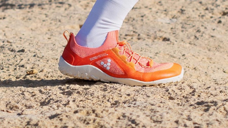 Chaussure de Randonnée Vivobarefoot Primus Trail Knit FG Femme Rouge | FR259NN