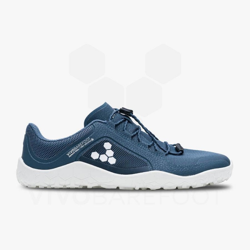 Chaussure de Randonnée Vivobarefoot Primus Trail II FG Femme Bleu Foncé Blanche | FR248YF