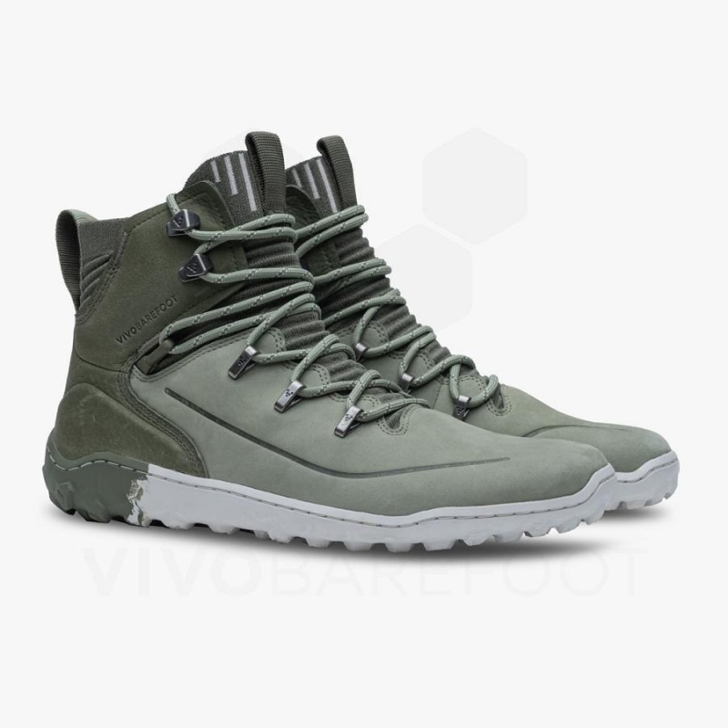 Chaussure de Randonnée Vivobarefoot Tracker Decon FG2 Homme Vert Olive | FR426CP