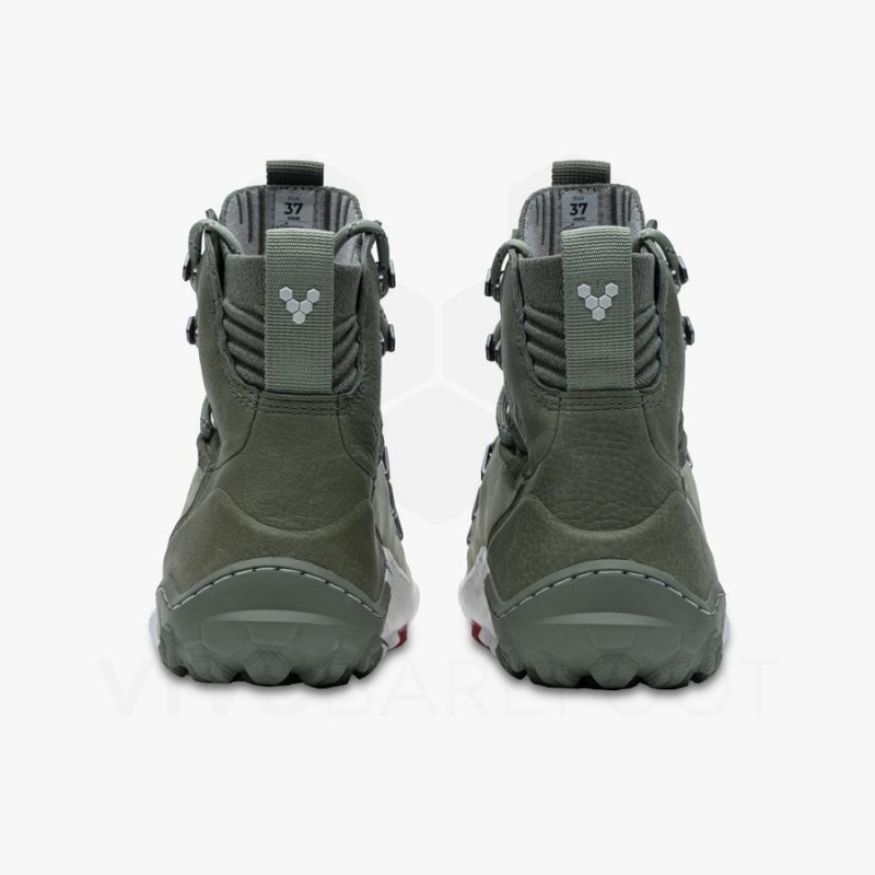 Chaussure de Randonnée Vivobarefoot Tracker Decon FG2 Femme Vert Olive | FR269DO