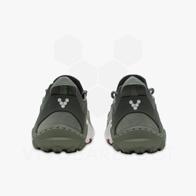 Chaussure de Randonnée Vivobarefoot Tracker Decon Low FG2 Homme Vert Olive | FR423FU