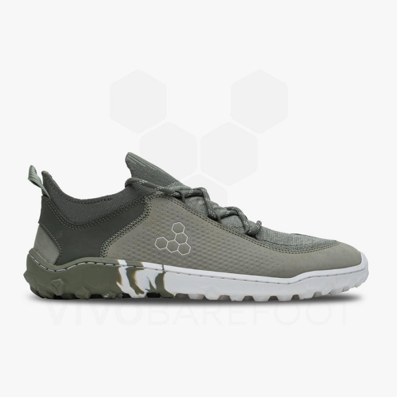 Chaussure de Randonnée Vivobarefoot Tracker Decon Low FG2 Homme Vert Olive | FR423FU