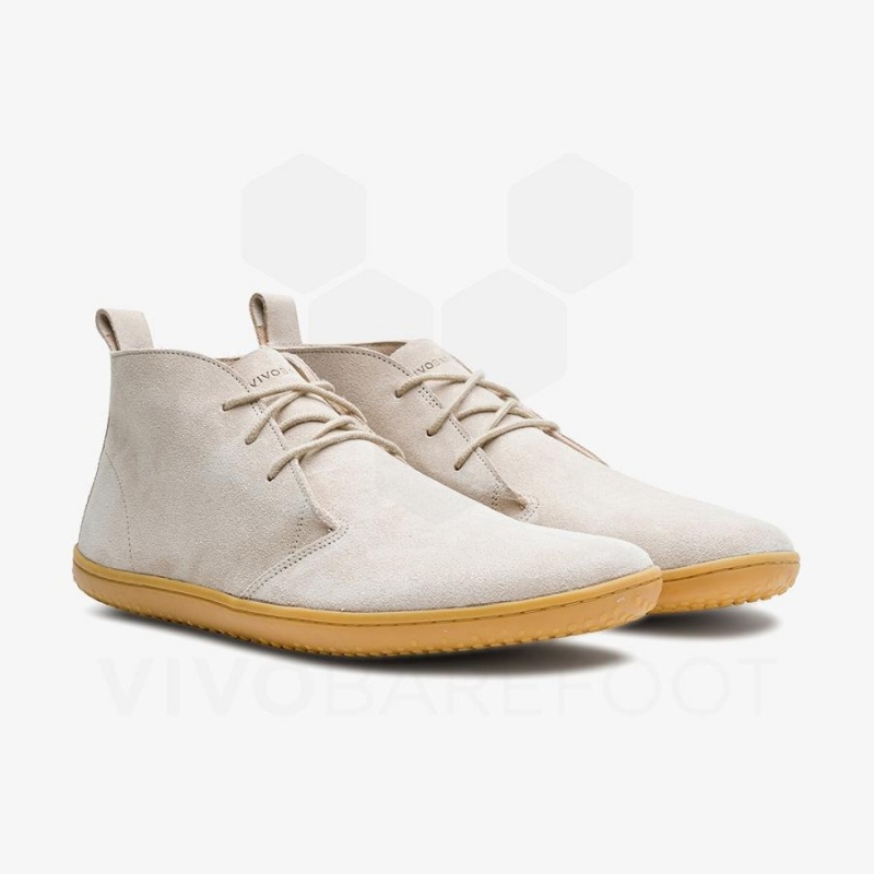 Chaussures Lifestyle Vivobarefoot Gobi III Daim Homme Beige | FR299ZD