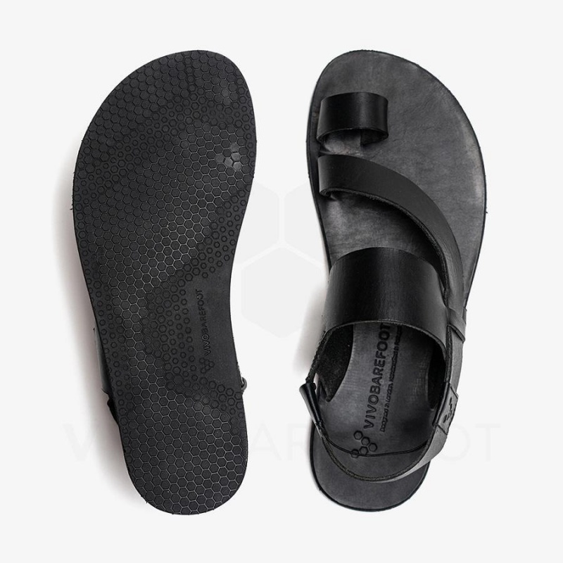 Chaussures Lifestyle Vivobarefoot Opanka Sandal Femme Noir | FR134IR