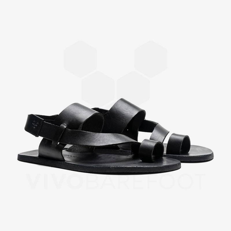 Chaussures Lifestyle Vivobarefoot Opanka Sandal Femme Noir | FR134IR