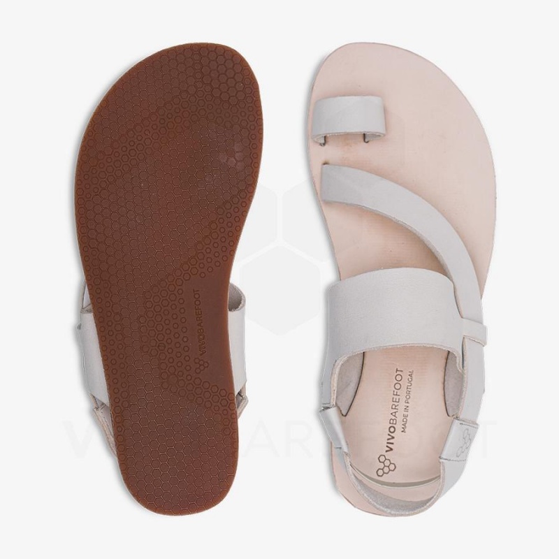 Chaussures Lifestyle Vivobarefoot Opanka Sandal Femme Blanche | FR133JE