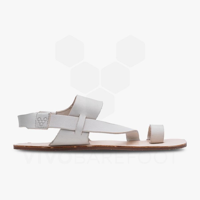 Chaussures Lifestyle Vivobarefoot Opanka Sandal Femme Blanche | FR133JE