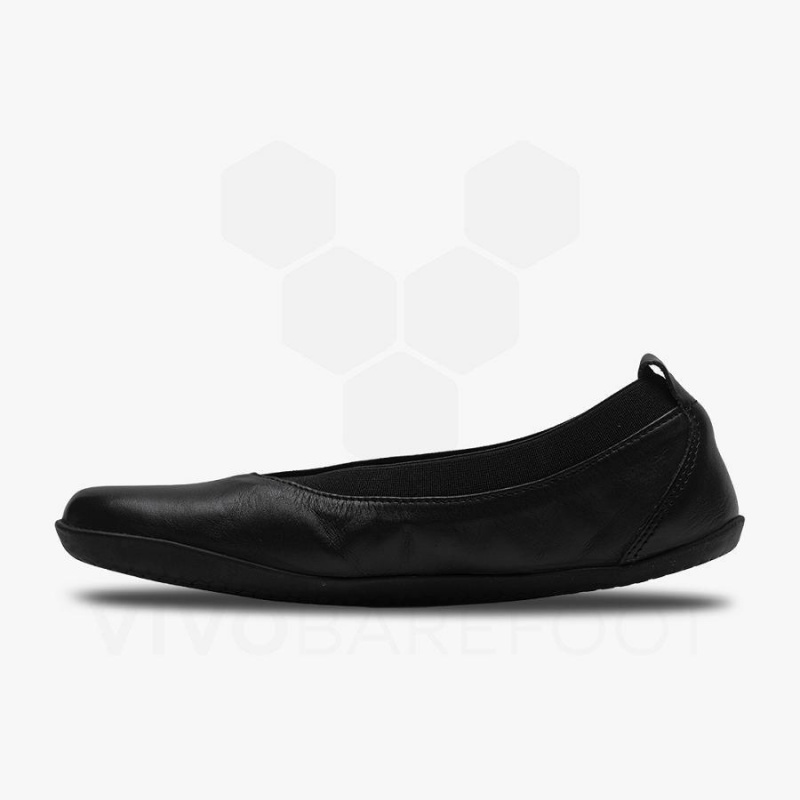 Chaussures Lifestyle Vivobarefoot Opanka Ballerina Femme Obsidienne | FR123TL