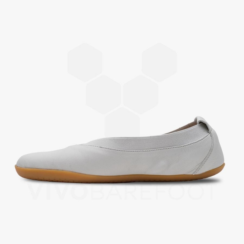 Chaussures Lifestyle Vivobarefoot Opanka Ballerina Femme Blanche | FR122UK