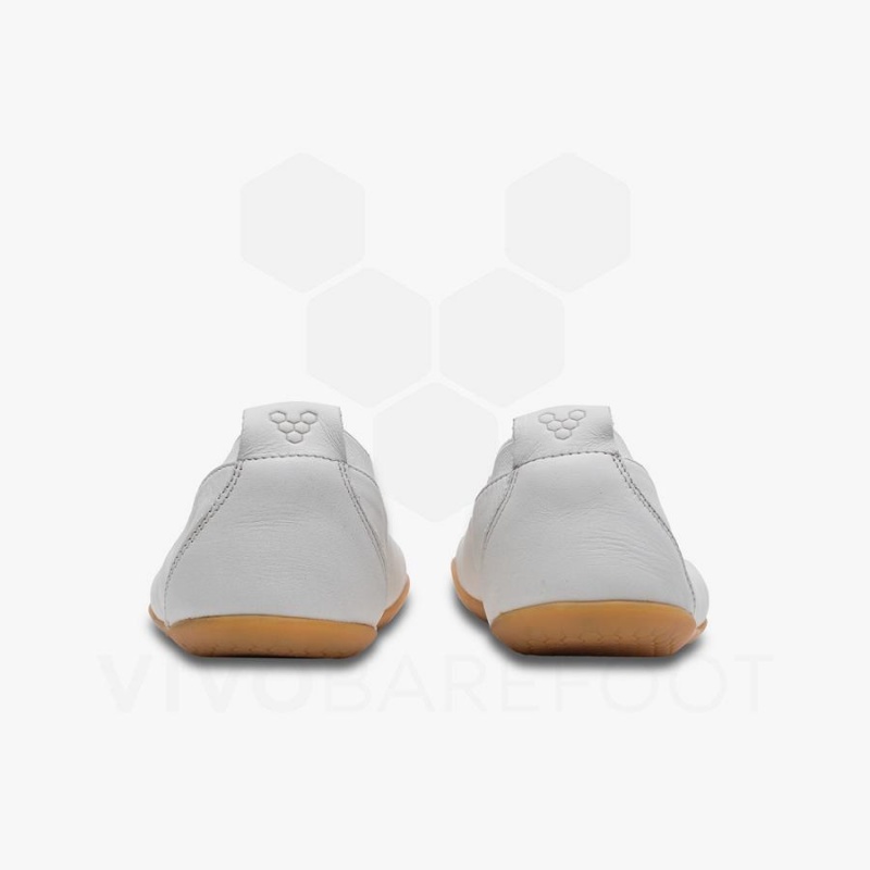 Chaussures Lifestyle Vivobarefoot Opanka Ballerina Femme Blanche | FR122UK