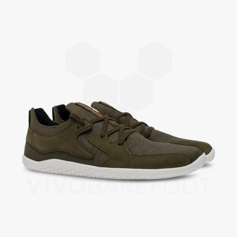 Chaussures Lifestyle Vivobarefoot Primus Asana II Homme Vert Olive | FR304UK