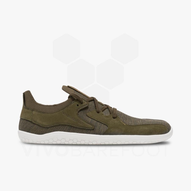 Chaussures Lifestyle Vivobarefoot Primus Asana II Homme Vert Olive | FR304UK