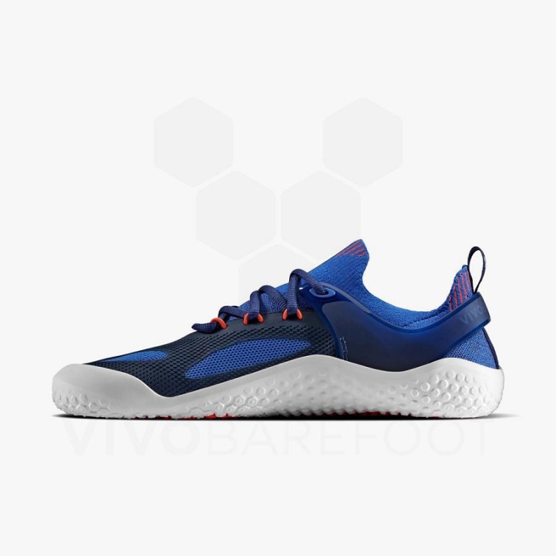 Chaussures Running Route Vivobarefoot Motus Strength Homme Bleu Bleu Marine Orange | FR397FU