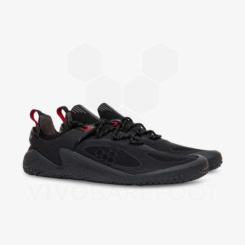 Chaussures Running Route Vivobarefoot Motus Strength JJF Homme Obsidienne Grise Foncé | FR379XG