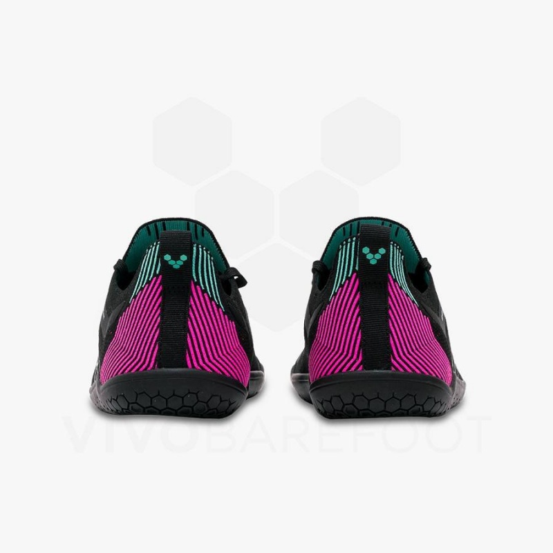 Chaussures Running Route Vivobarefoot Primus Lite Knit Homme Obsidienne Rose | FR382UK