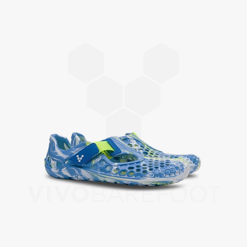 Sandale Vivobarefoot Ultra Bloom Enfant Bleu Turquoise Clair | FR004IR