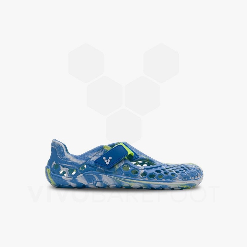 Sandale Vivobarefoot Ultra Bloom Enfant Bleu Turquoise Clair | FR004IR