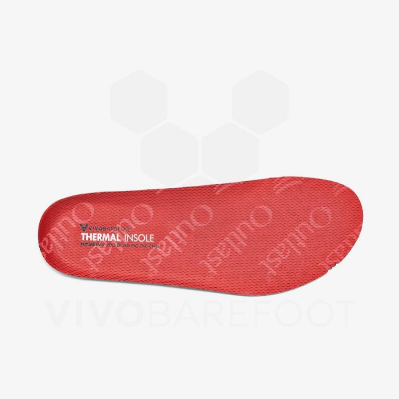 Semelles Vivobarefoot Thermal Femme Rouge | FR106KW