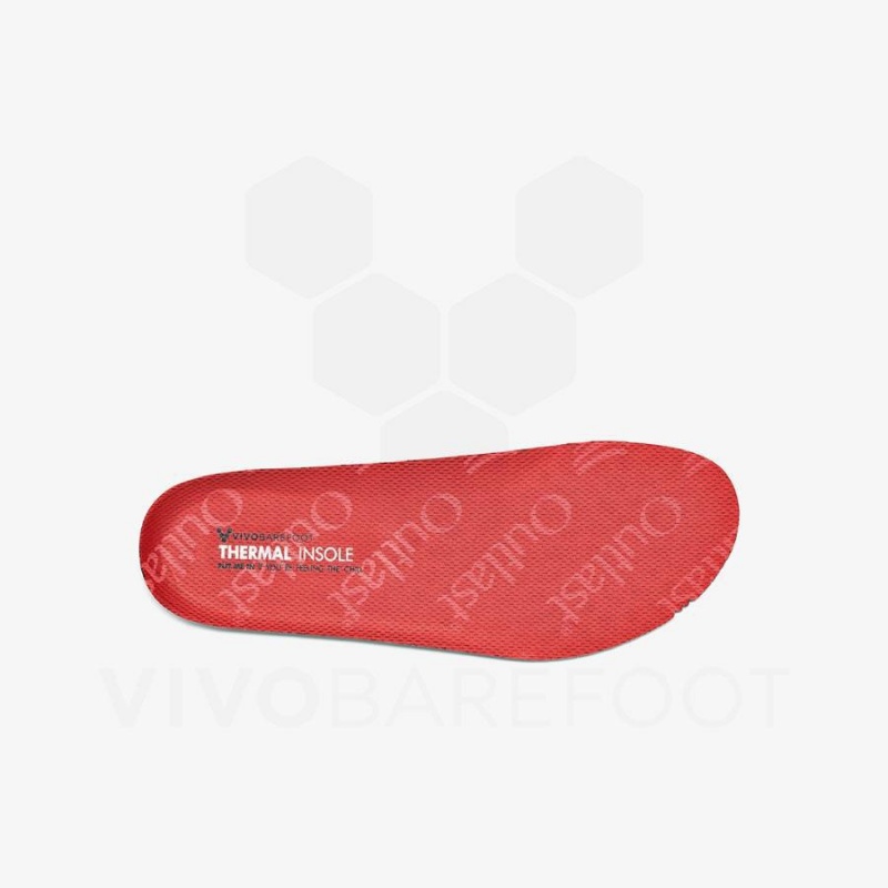 Semelles Vivobarefoot Thermal Insole Enfant Rouge | FR001AQ