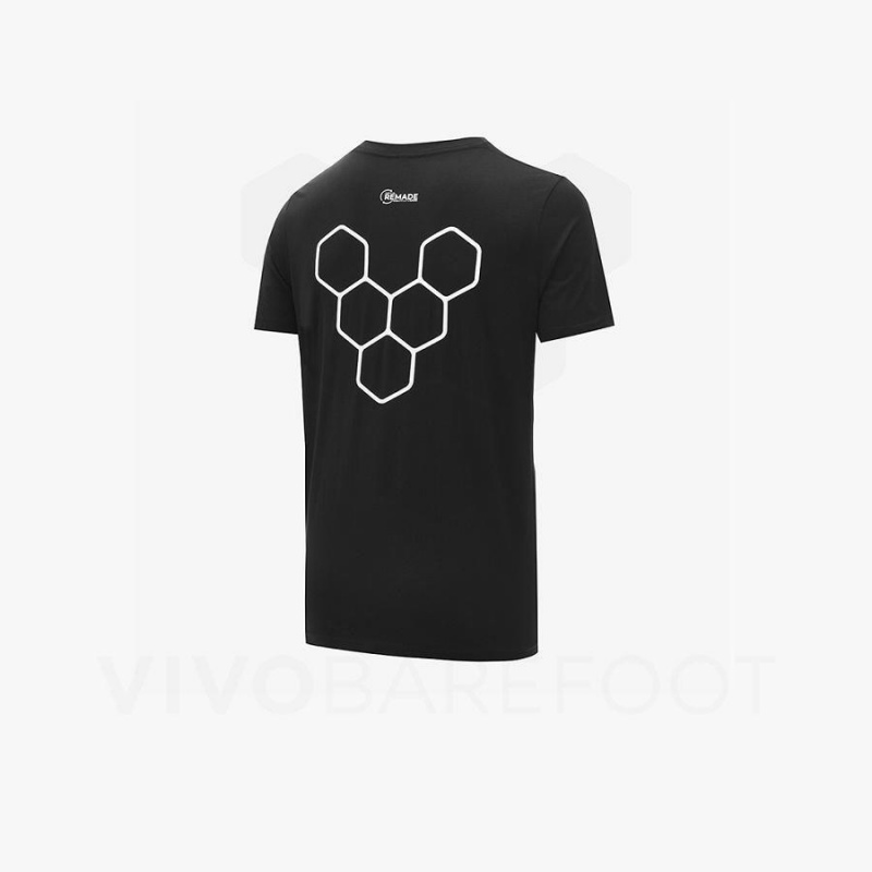 T Shirts Vivobarefoot Rapanui Femme Noir | FR096UK