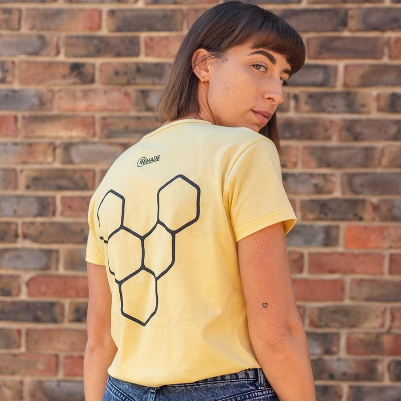 T Shirts Vivobarefoot Rapanui Sport Femme Jaune | FR093XG